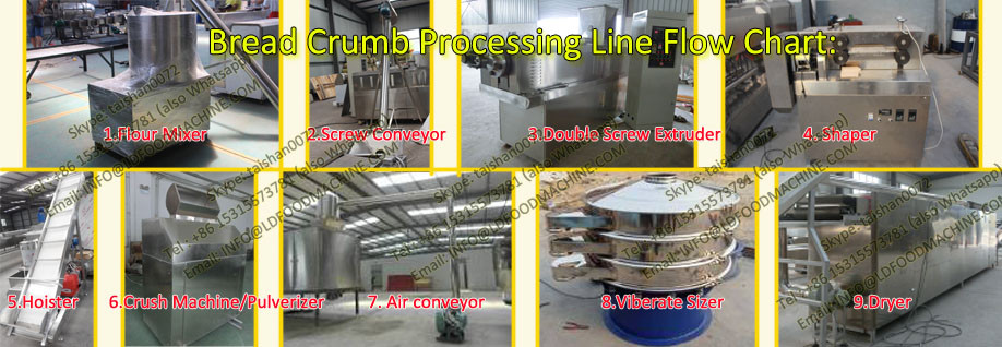 full automatic Japanese Bread crumb machinery/processing line