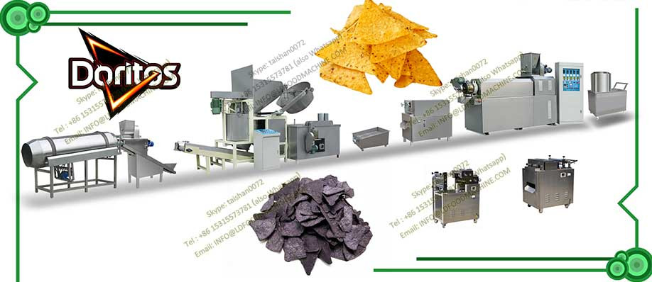 extruded fried corn chips equipment