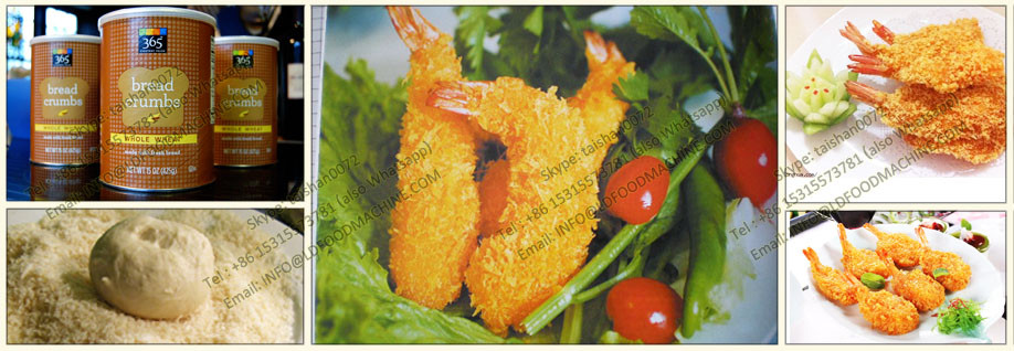 Fully Automatic Double Screw Extruded Bread Crumb Processing Line Manufacturing Equipment