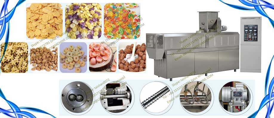 Extruded breakfast cereal  processing line