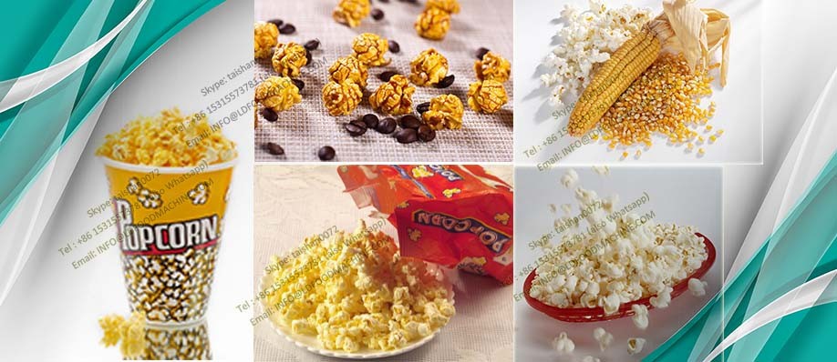 200kg/h Caramel Continuous Popcorn Processing Line for hot air popcorn