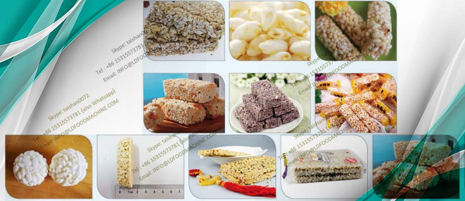 Factory sale Crispyrice snacks production line/peanut cereal bar cutting forming machinery/cereal bar cutter