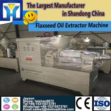 Belt conveyor microwave drying and sterilizing machine for rice bran