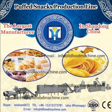 Banked snack puff food extruder for the production of corn sticks