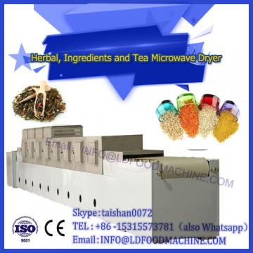 Continuous tunnel microwave dryer and sterilizer equipment for herbs,tea, spice
