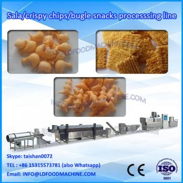 Extruded Wheat flour Bugles chips frying snacks food processing line