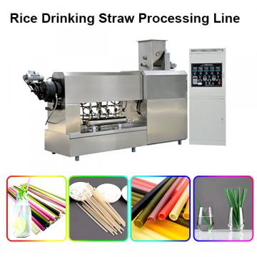 Rice Drinking Straw Processing Line Pasta Macaroni Straw Food Making Machine