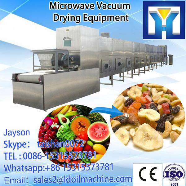Tunnel type microwave tea drying and sterilization processing machine